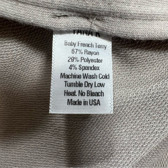 Yana K | Milan Open Front Comfy Lagenlook French Terry Cardigan Mocha | OS - Picture 12 of 13